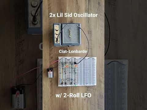 FM synthesis w/ 2 Lil Sidrassi Oscillators and a 2-Roll LFO #ciatlonbarde #synthesizer